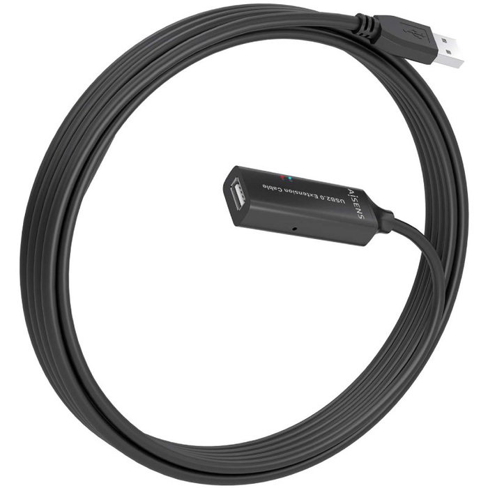 Aisens Cable USB 2.0 Prolongador con Amplificador 5m Negro A101-0914 Aisens Cable USB 2.0 Prolongador con Amplificador 5m Negro A101-0914